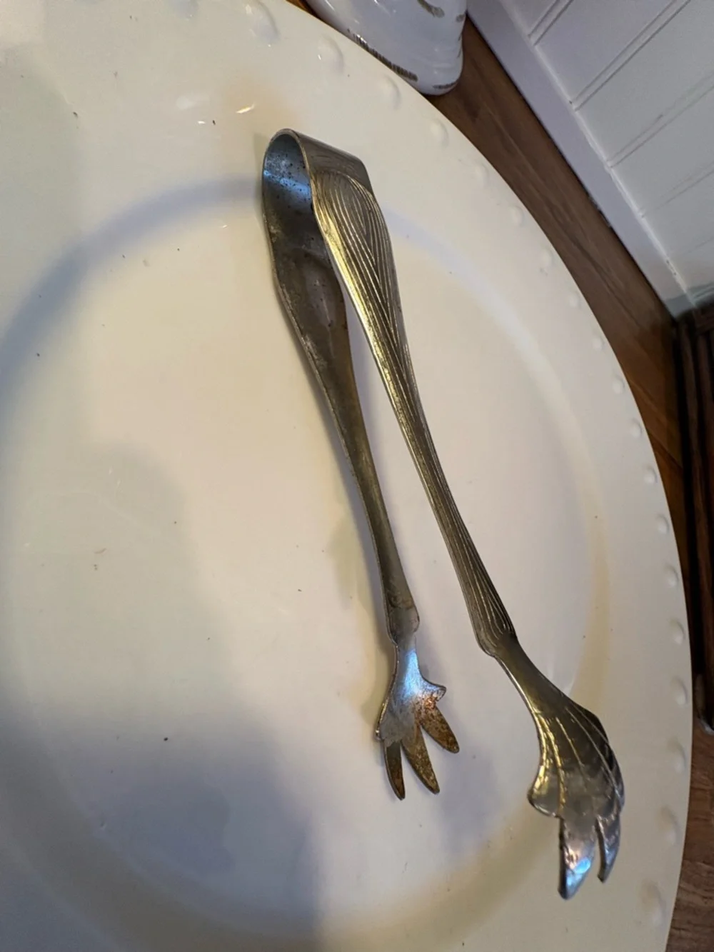 Vintage Clawfoot Ice Tongs